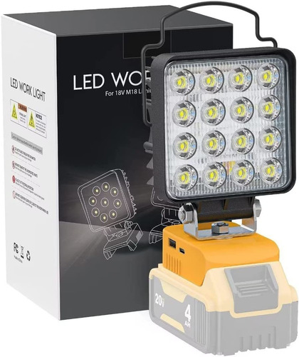 Livowalny Luz De Trabajo Led Inalámbrica Para Batería Dewalt