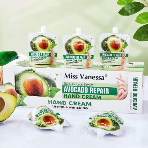 Crema Para Manos Hidratante Reparadora Aguacate 30g 24pzs