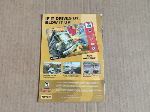 Manual Original Tony Hawk's Pro Skater 1 Nintendo 64 N64 #4 (Usado)