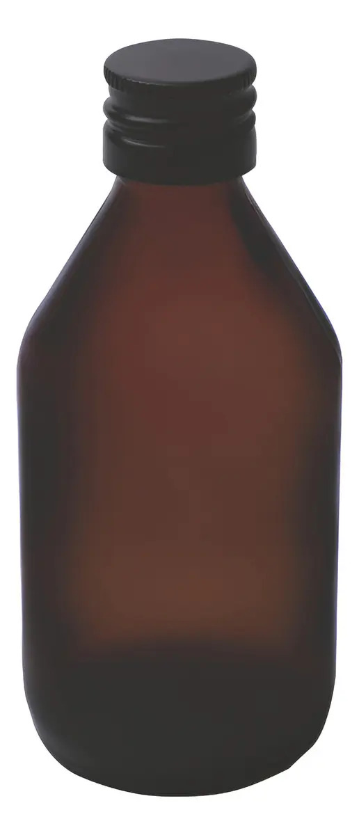 Frasco Vidrio Colirio 60cc Con Tapa Metalica X 72 Unidades Color Metal Negra