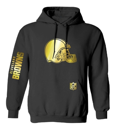 Sudadera Modelo Cleveland Browns Nfl Gold Edition 