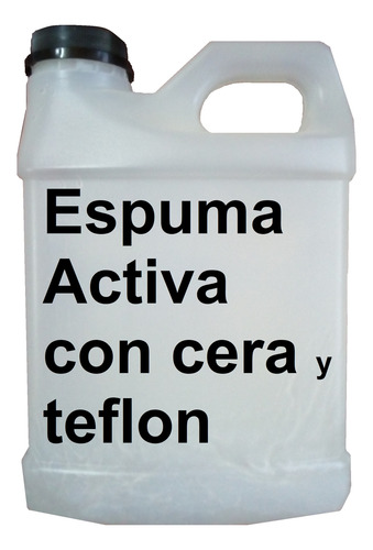 Espuma Activa Concentrada, Con Cera Carnauva Y Teflon 4 Lts.