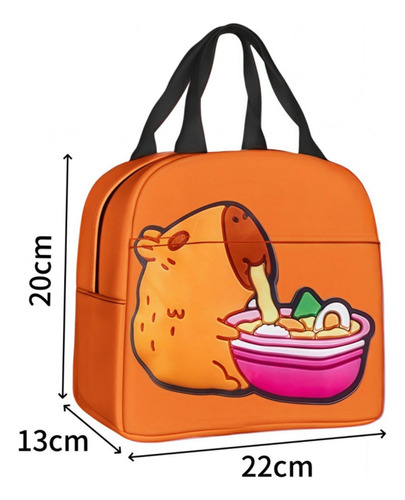 Bolsa De Almuerzo Con Estampado De Carpincho, Regalo Para Ni