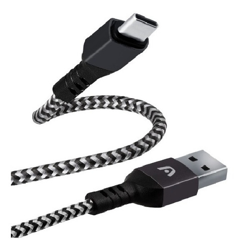 Cable Tipo C De Nylon Gris Argom Tech 1.8m Carga Rápida