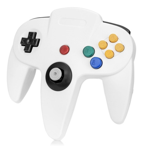 Abs Wired Jogo Console Controlador Para N64 - Branco + Multi