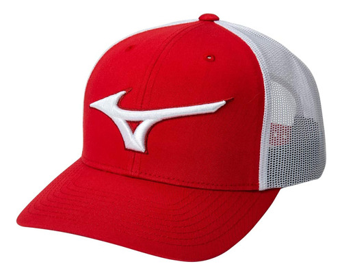 Camionero Gorra Diamond Trucker, Rojo-blanco Para Hombre