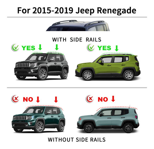 Monoking Barra Transversal Para Jeep Renegade Portaequipaje