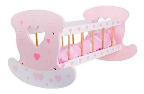 Genérica Baby Bed Rosa Cuna Para Muñecas Juguete Niña Rebon 