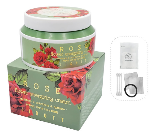 Jigott [jigott] Crema Energizante Flor Rosa 3.4 Fl Oz / 3.3.