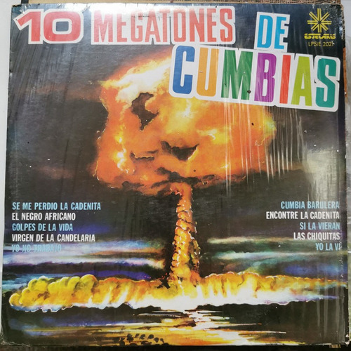 Disco Lp:10 Megatones De Cumbia- Varios