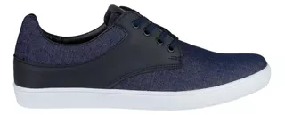 Tenis Casual Hombre Whats Up Azul 06903334 Textil