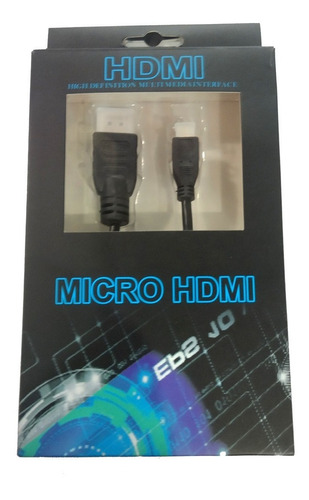 Cable Micro Hdmi A Hdmi Fullhd 1080 Celulares Cámaras Juegos