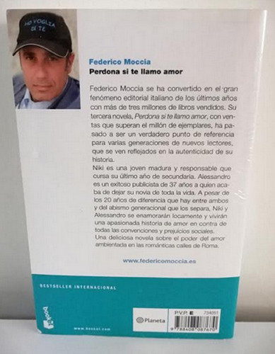 Imagen 2 de 2 de Libro En Físico Perdona Si Te Llamo Amor Por Federico Moccia