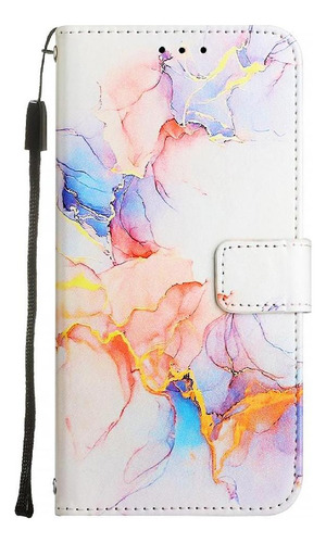 Funda For Cubot A20 Con Función Atril Y Diseño De Mármol De Poliuretano.