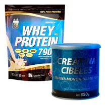 Comprar Combo Creatina 350g + Gentech Whey Protein 0.5kg Alabama Fit
