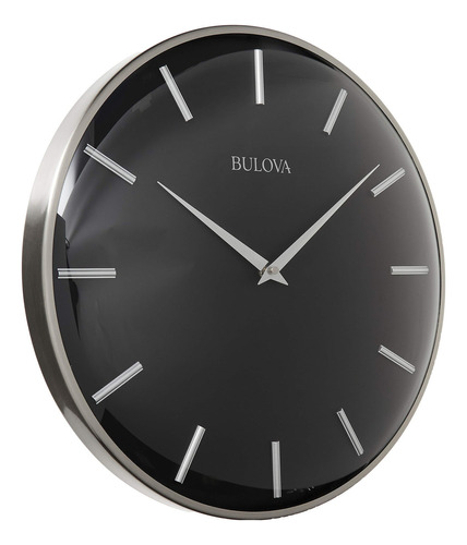 Bulova C Reloj De Pared Metro, Acabado De Peltre Satinad