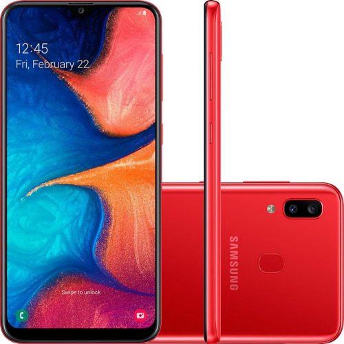 Smartphone Samsung Galaxy A20 6.4  3gb Vermelho - A205g