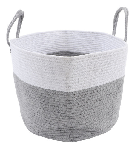 Cesta Tejida Con Cuerda De Algodón De Gran Capacidad Y Flexi