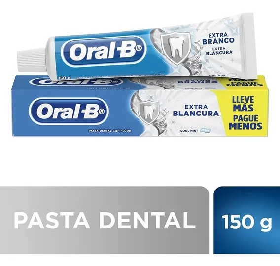 Pasta Crema Dental Oral B Extra Blanco Fluor X 150g Dentifr