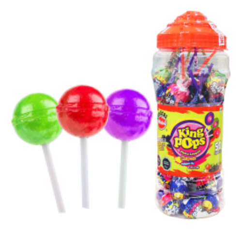 Coyak King Pop Pinta Lengua Surtidos (50 Unidades)