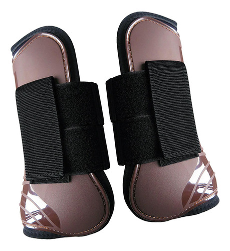 Botas Traseras Delanteras De Caballo Protección Marrón Xl