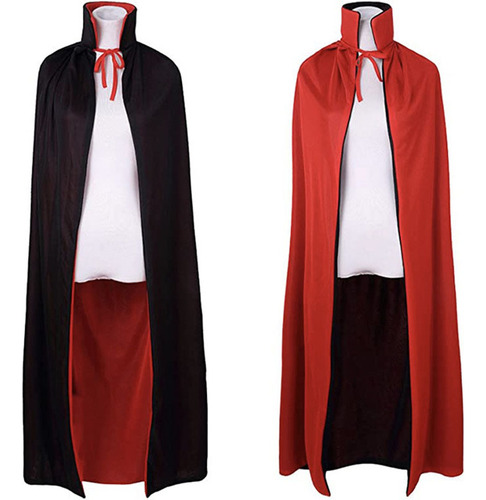 Capa Anime Vampire Cloak Para Niños Con Cuello Alto, Color N