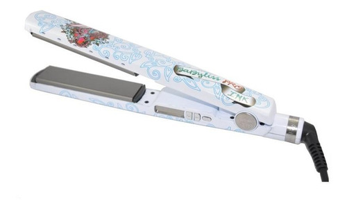 Plancha de cabello BaBylissPRO Nano Titanium 2091 Edición Limitada Ink Tattoo blanca 110V