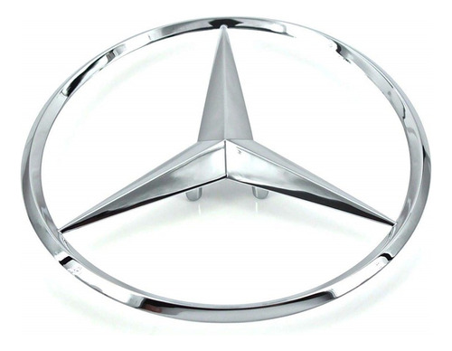 Emblema Estrella Mercedes Benz Cajuela 8cm De Pines Cromada