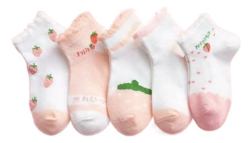 5 Pares De Calcetines Para Niños Primavera/verano