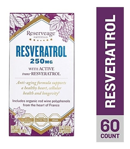 Suplementos Resveratrol 250mg