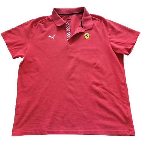 Playera Tipo Polo Marca Puma Ferrari Roja Talla Xl 