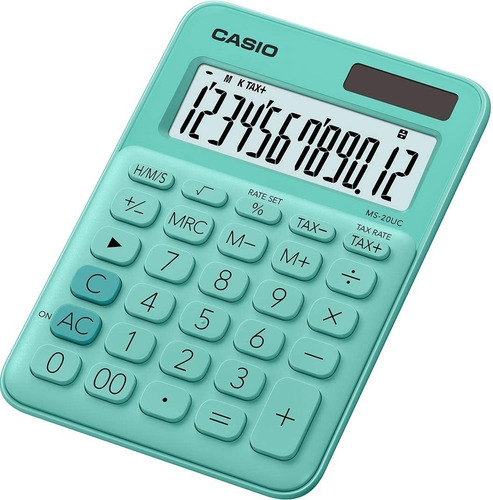 Calculadora Casio Ms 20uc Color Verde