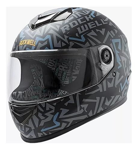 Casco Moto Integral Rockwell 929 Plain Syrah Mate Graficas