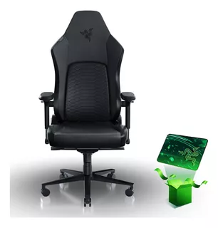 Silla Razer Iskur V2 Black Color Negro Material del tapizado Cuero sintético