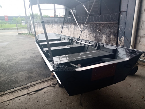 Barco 6m Aluminio Carreta Com Motor Hidea 15