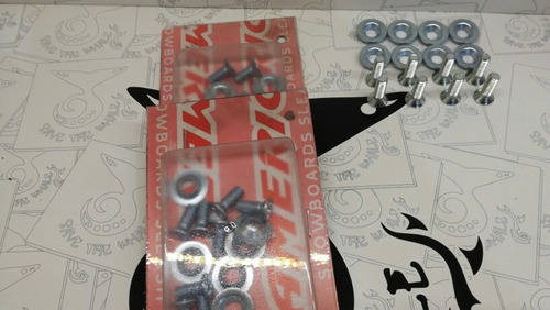 Imagen 7 de 9 de Set De Tornillos Y Arandelas Para Fijaciones De Snowboard