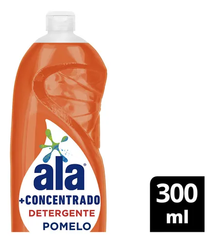 Detergente Líquido Ala + Concentrado Pomelo 300 Ml Botella