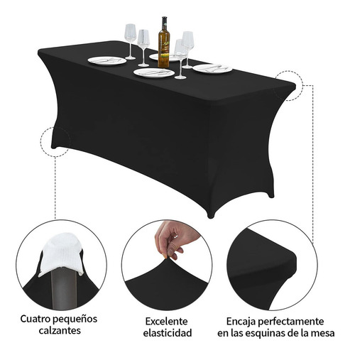 Mantel Para Mesa Reunión Familiar Elasticidad 244×76×76cm