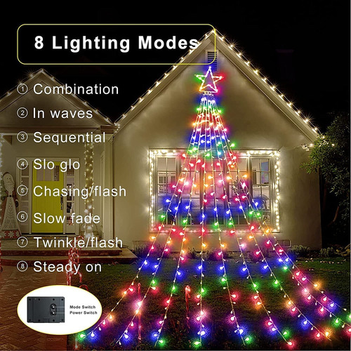 Z Solar Yard Garden Decoraciones Navidad Estrella Luces 344
