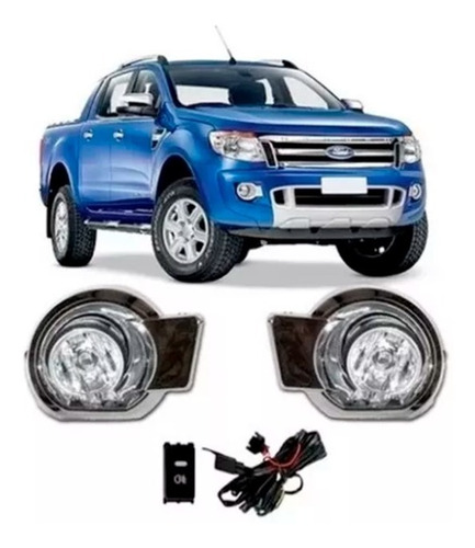 Kit Neblineros Ford Ranger 2011 2012 Mas Luces Led 