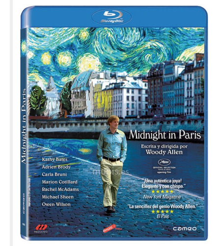 Medianoche En París Blu Ray Original ( Nuevo )
