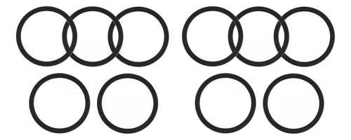 10 Arandelas De Soporte Inferior De Bicicleta De Metal