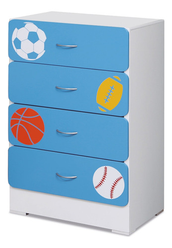 Cajonera Sport Azul Këssa Muebles