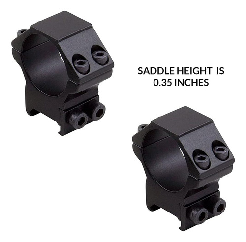 360 Tactical Anillos De Alcance 22 Cal/air Rifle Low & Mediu