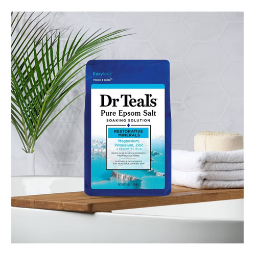 Dr Teal's Sales De Epsom, Sales De Magnesio, Potasio Y Zinc Fresco