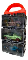 Comprar Autitos Surtidos X3 Con Valijita Porta Autos Contenedor Encastrable El Duende Azul
