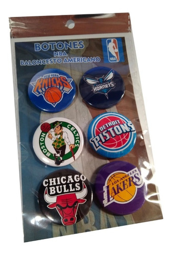 Botones Publicitarios Coleccionables Nba Basketball Usa