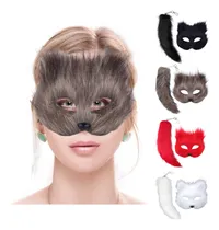 Comprar Set De Máscaras Y Cola De Therian, Máscaras Y Cola De Zorro