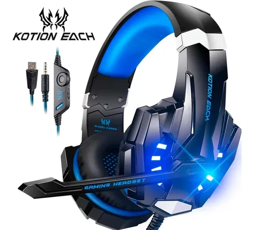 Fone De Ouvido Gamer Kotion Each G9000 Black E Blue | MercadoLivre