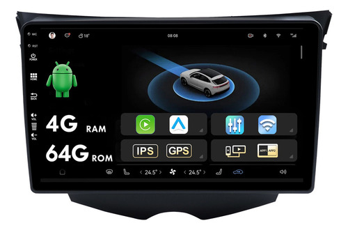 4g+64g Coche Estéreo Para Hyundai Veloster Fs 2011-2017 Wifi